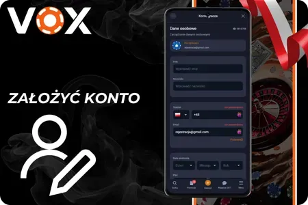 Jak założyć konto w Vox Casyno App